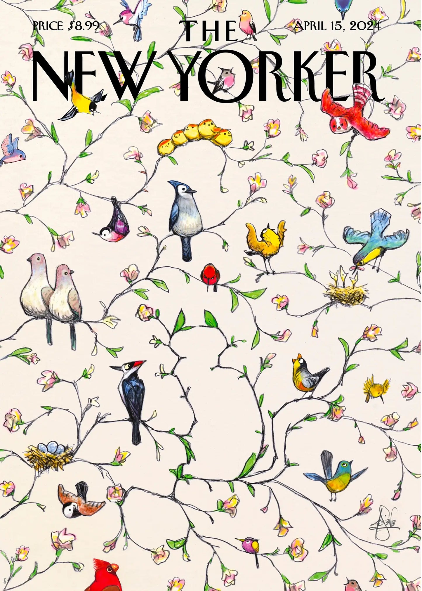 "Pete de Seve Undercover" oiseaux sur des branches