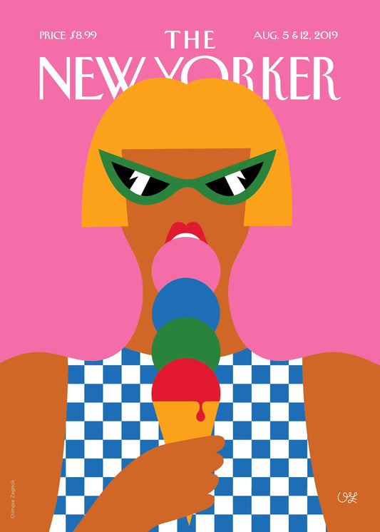 "Taste of summer" une femme mange une glace