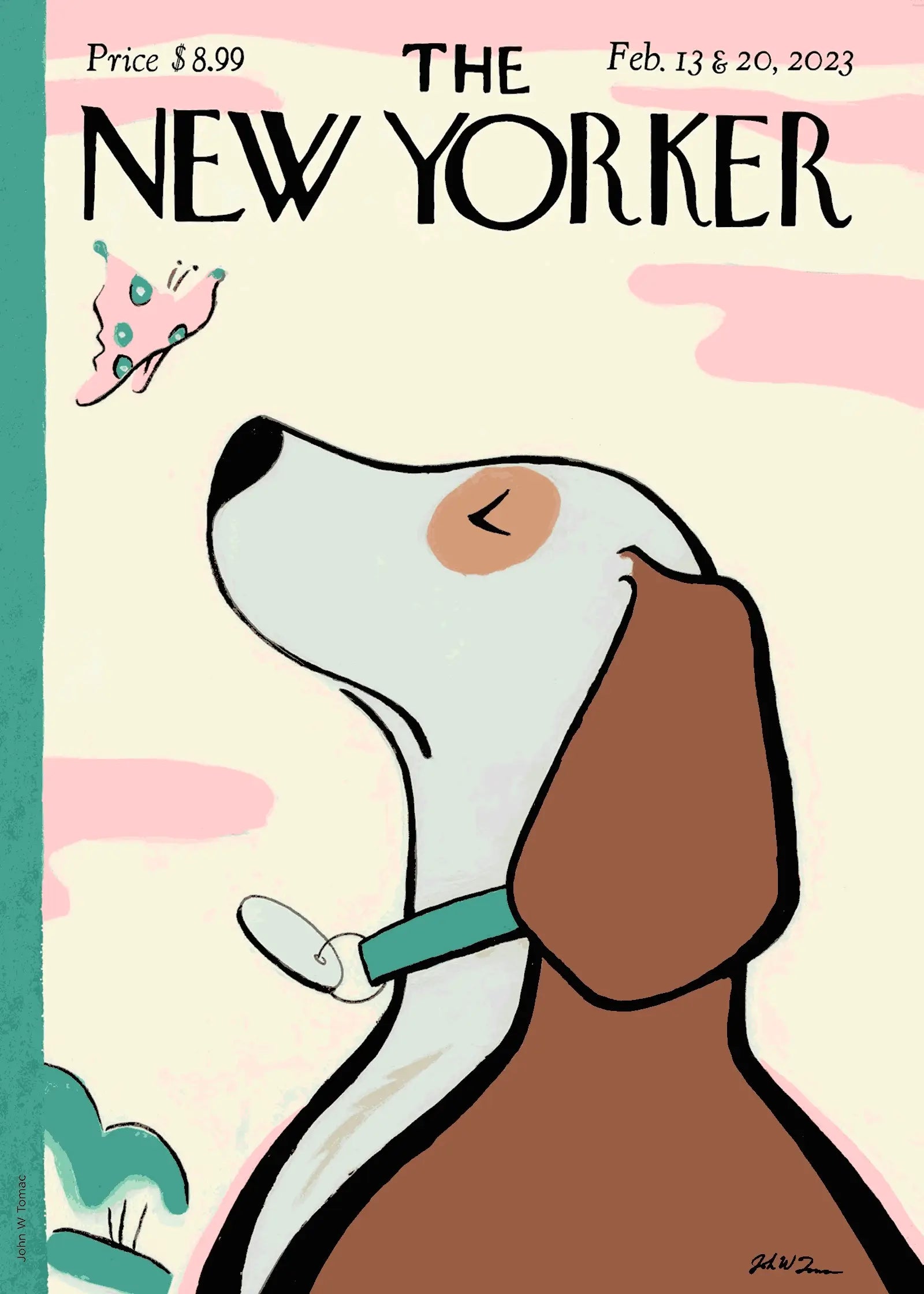 "New Tricks" un chien apprenant un nouveau tour