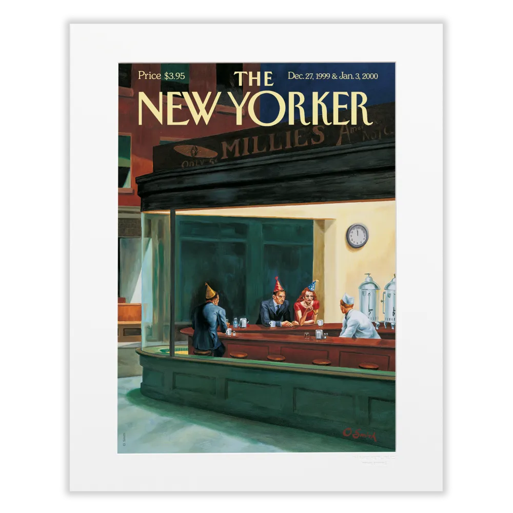 Illustration the New Yorker - Bar par Owen Smith 40x50