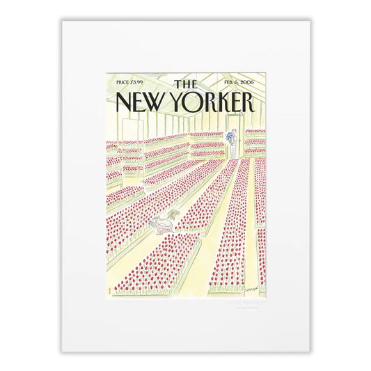 Illustration Sempé Tulipes pour le Naw Yorker - 30x40cm