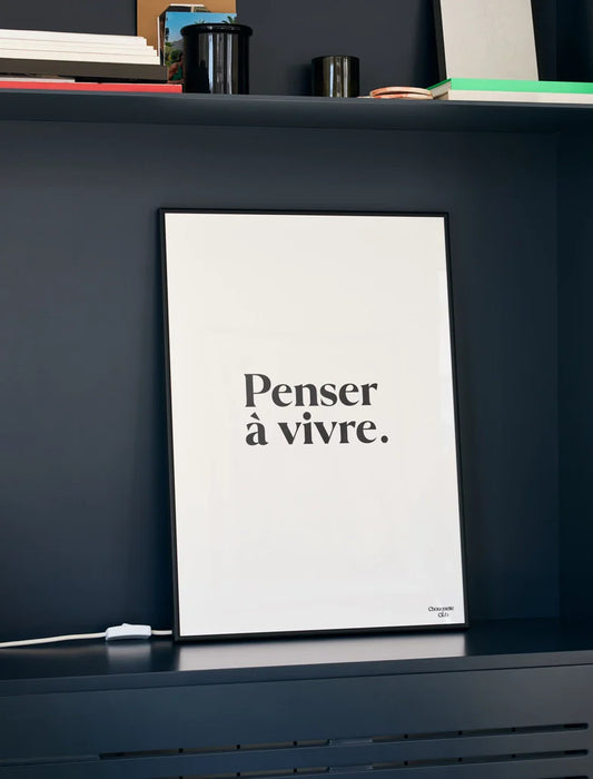Penser à vivre - Affiche A4 - Chouquette Club