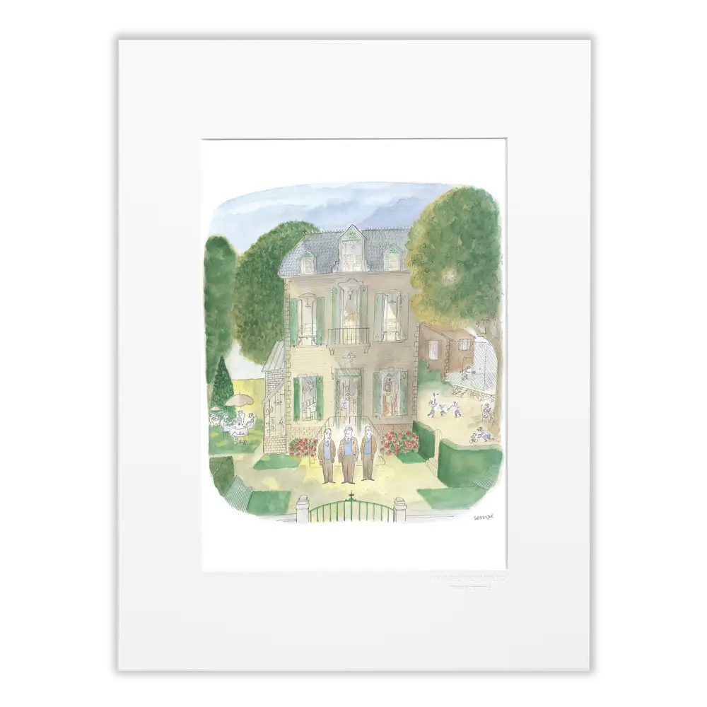Affiche 30x40 cm : Les 3 frères de Sempé