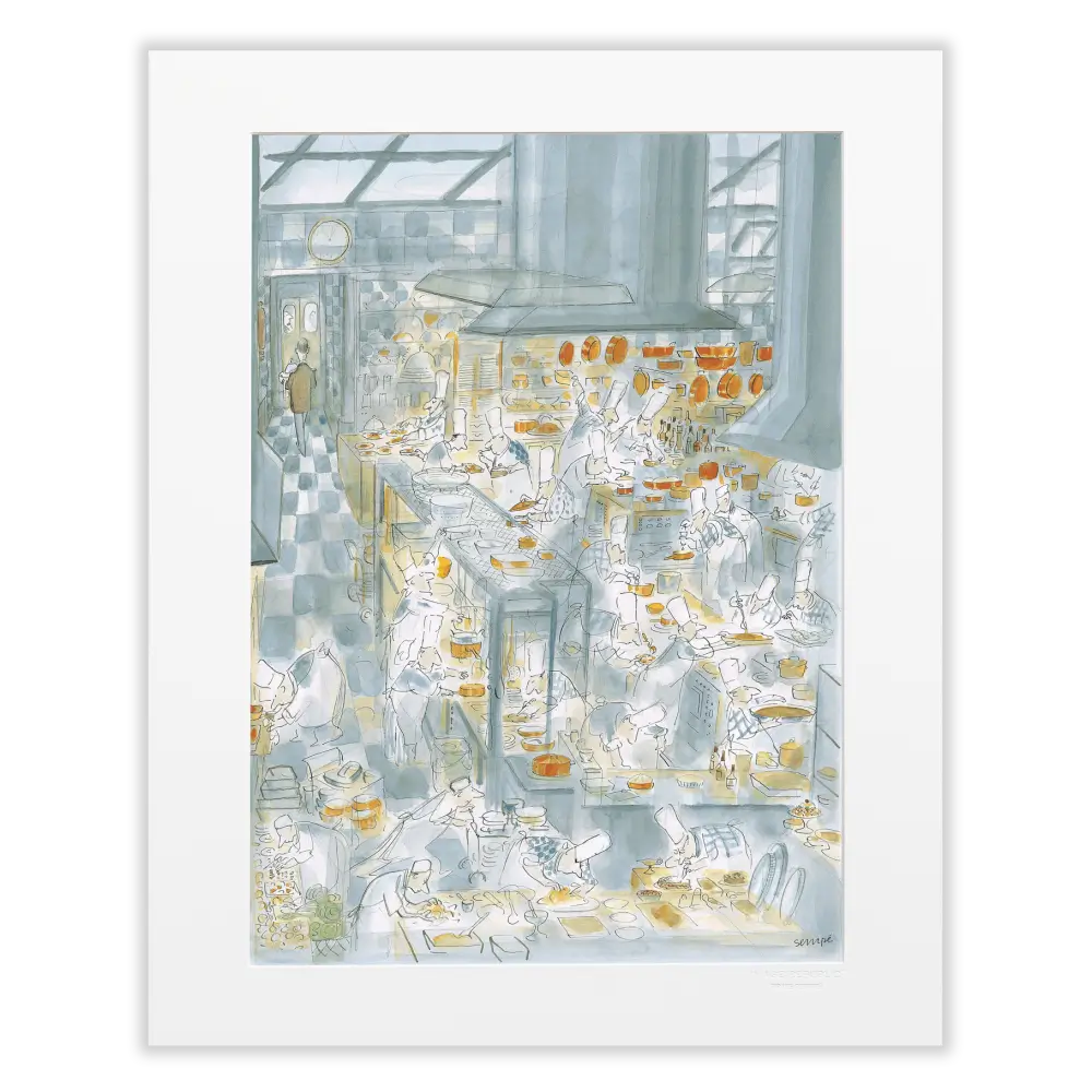 Affiche 40x50cm : Restaurant de Sempé 