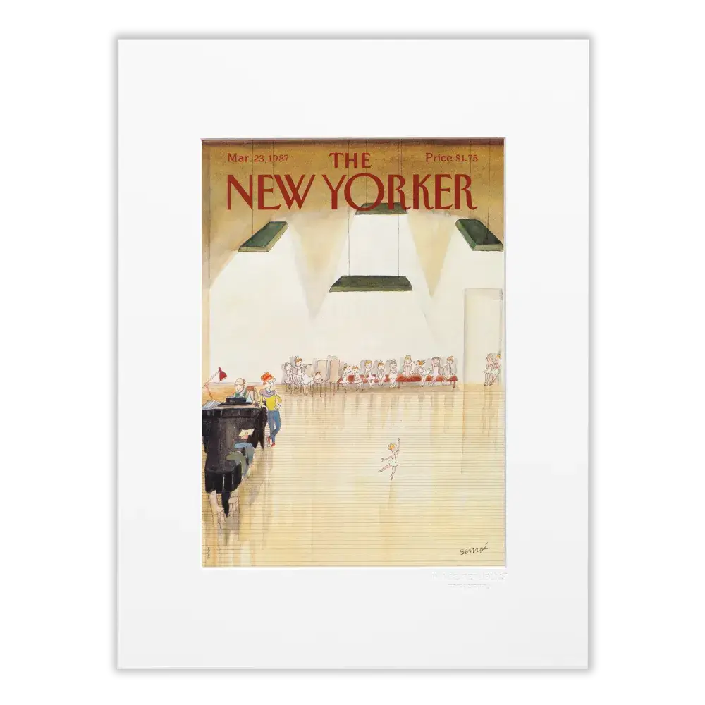 Affiche 30x40 "Audition" par Sempé pour The New Yorker