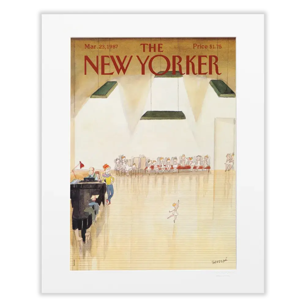 Affiche 40x50 "Audition" par Sempé pour The New Yorker