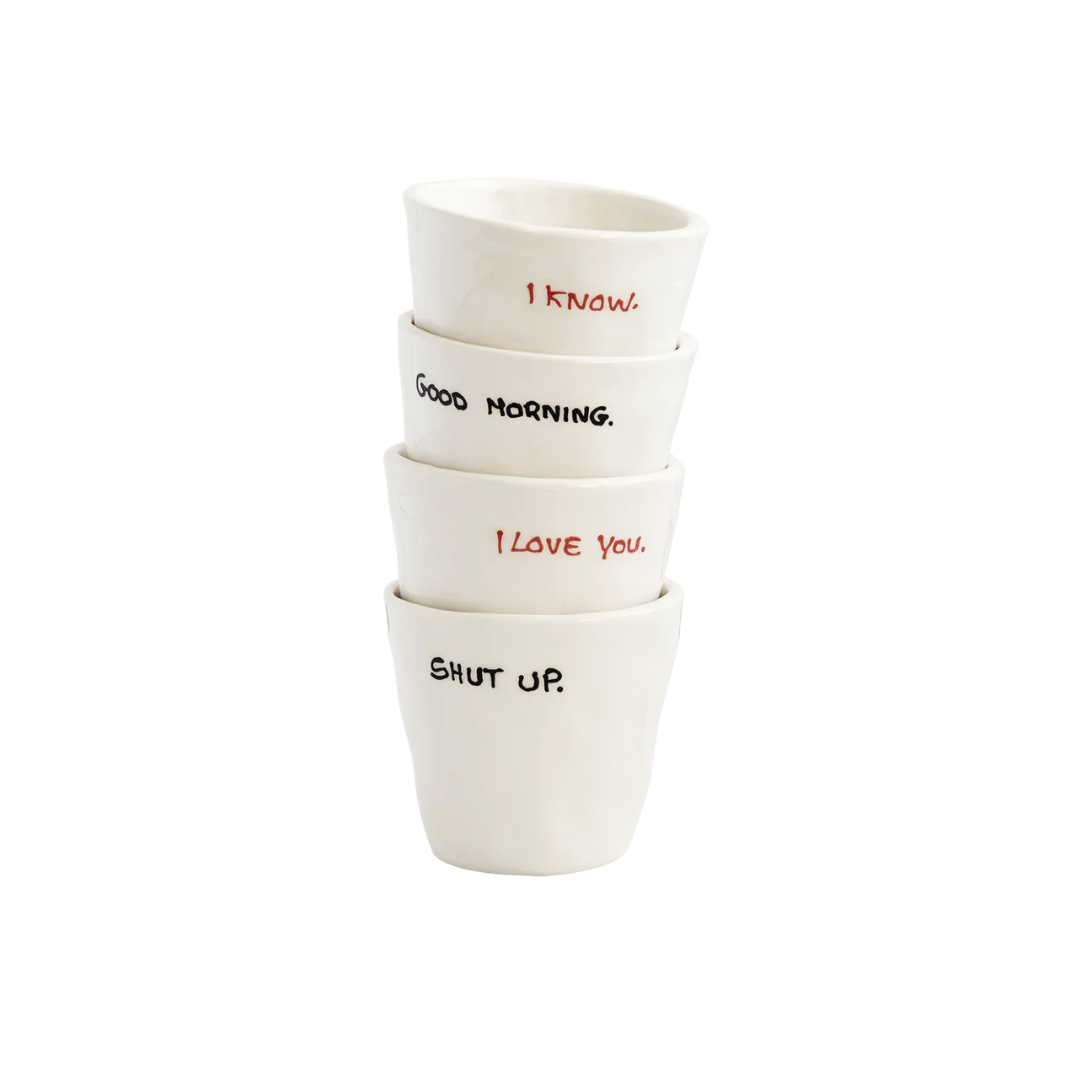 Good Morning - Tasse à Espresso en céramique avec typo manuscrite - anna+nina