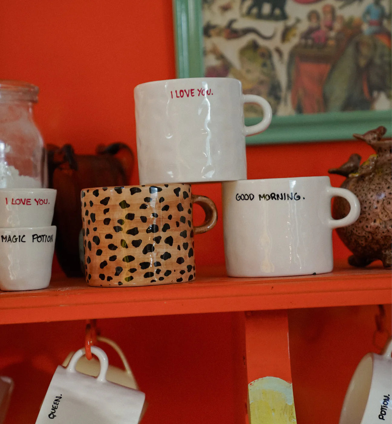 Léopard Mug en céramique peint à la main - Anna+nina