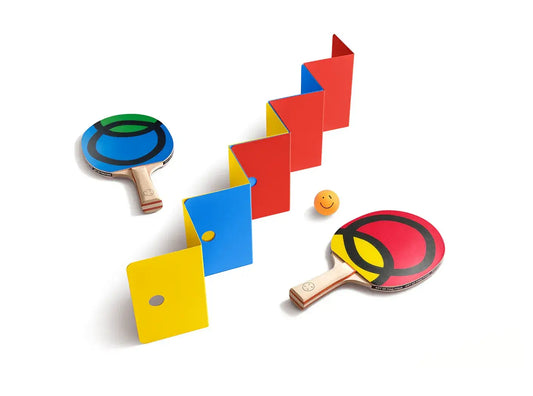 Filet de ping-pong design Infinite play avec raquettes et balle Art of Ping Pong