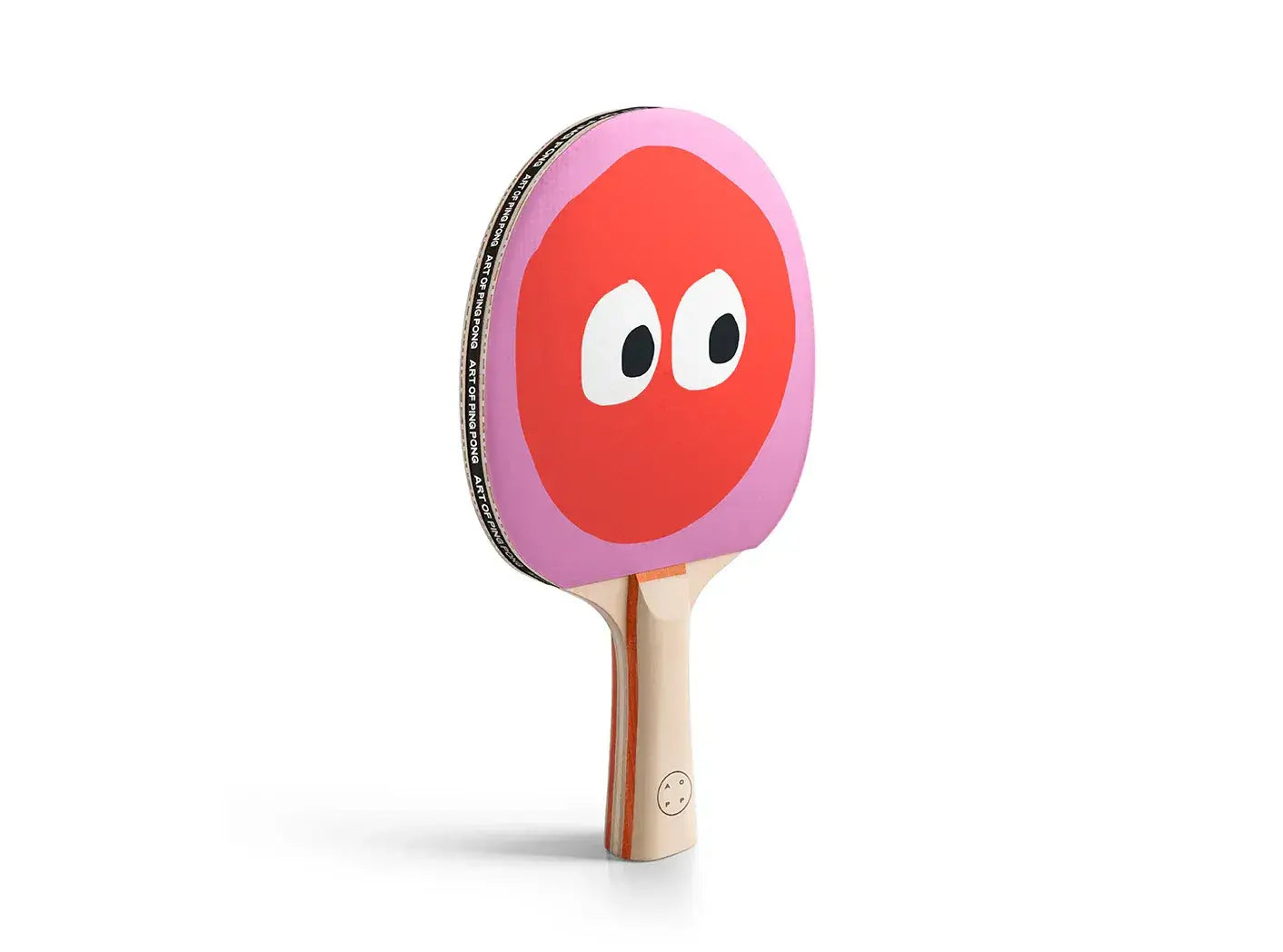 Raquette de ping-pong Face Off Art of Ping Pong – face rose et rouge.