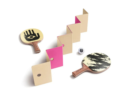 Set Filet Silk Song Art of Ping Pong avec les raquettes, une balle et le filet