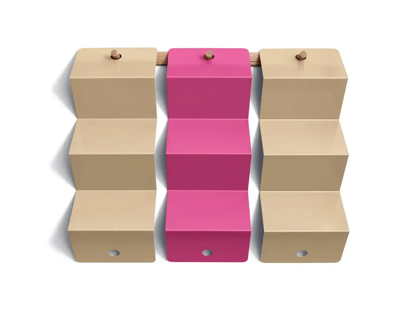 Set Silk Song Art of Ping Pong utilisé comme objet de décoration murale avec filet (beige, rose, beige)