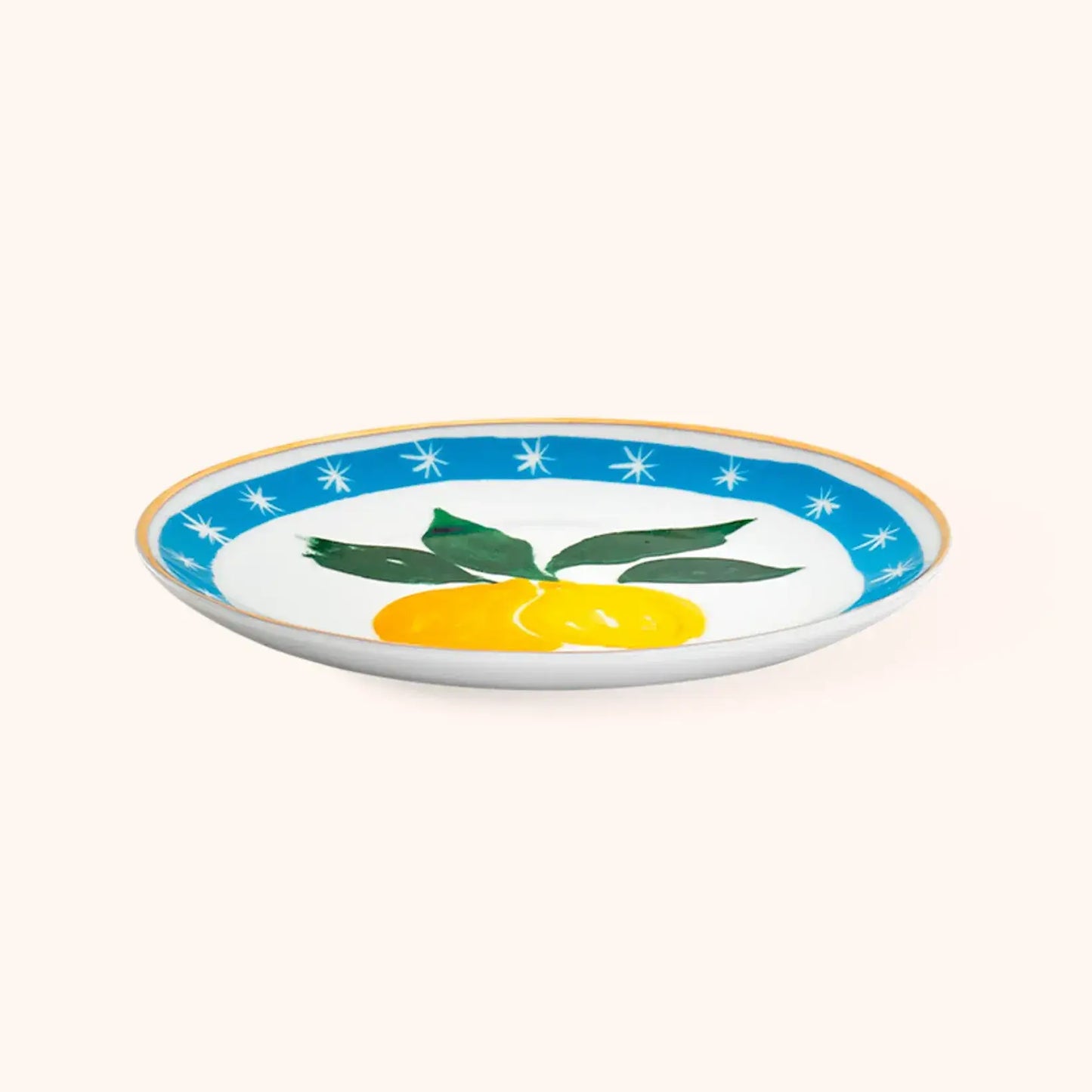Assiette Citron de la collection La Tavola Scomposta illustrée par Chiara Perano pour Bitossi Home