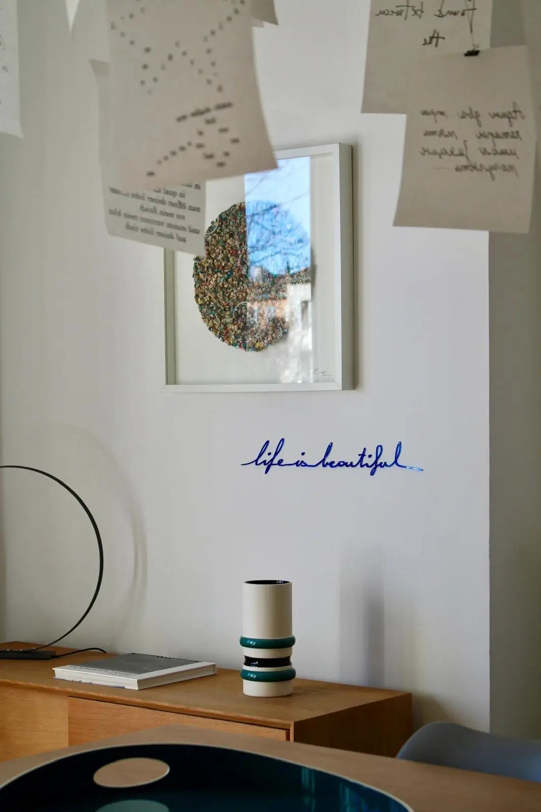 Applique murale "Life is beautiful" par Atelier Suspendu