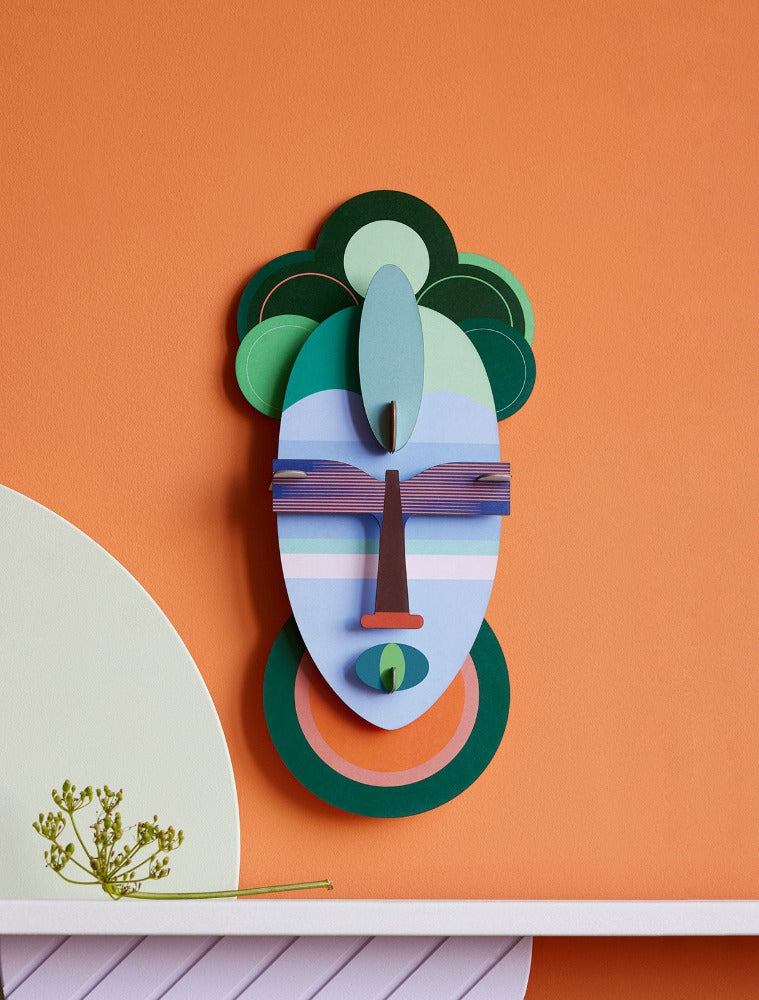 Masque Bahia - Décoration Murale en carton recyclé - Studio Roof