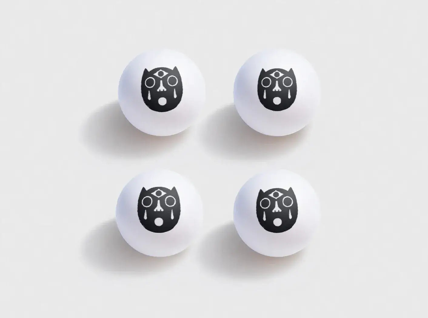 Balles de ping-pong Silk Song illustrées par Jamel Armand