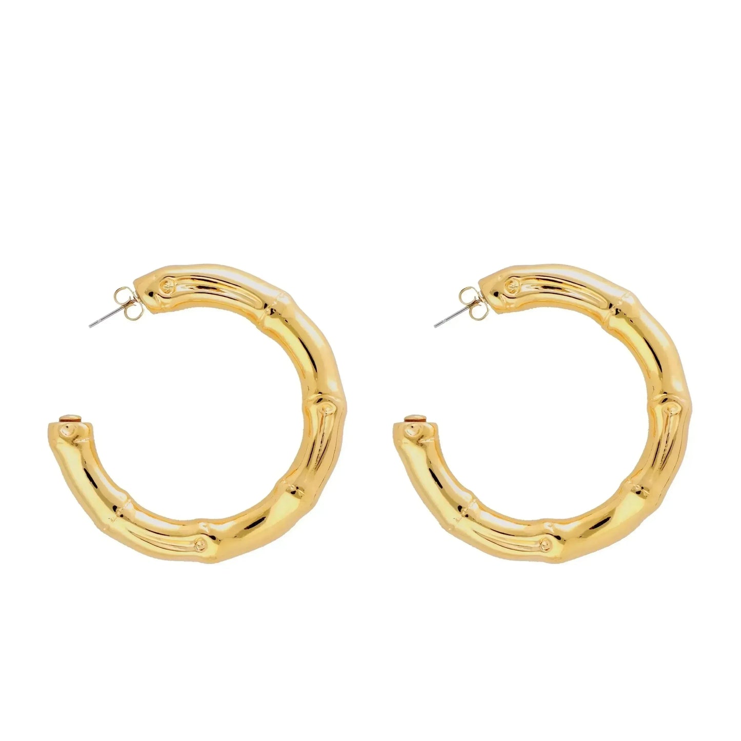 Boucles d'oreilles Bamboo Big Earring Gold - Vanessa Baroni 