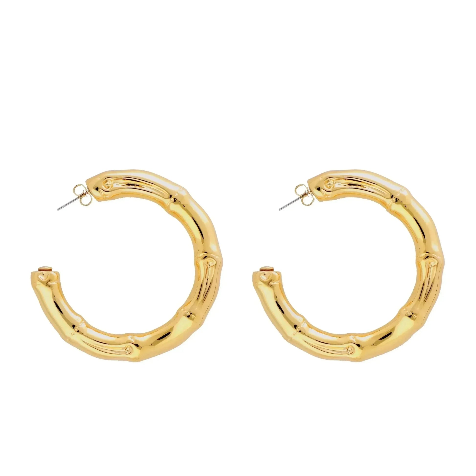 Boucles d'oreilles Bamboo Big Earring Gold - Vanessa Baroni 