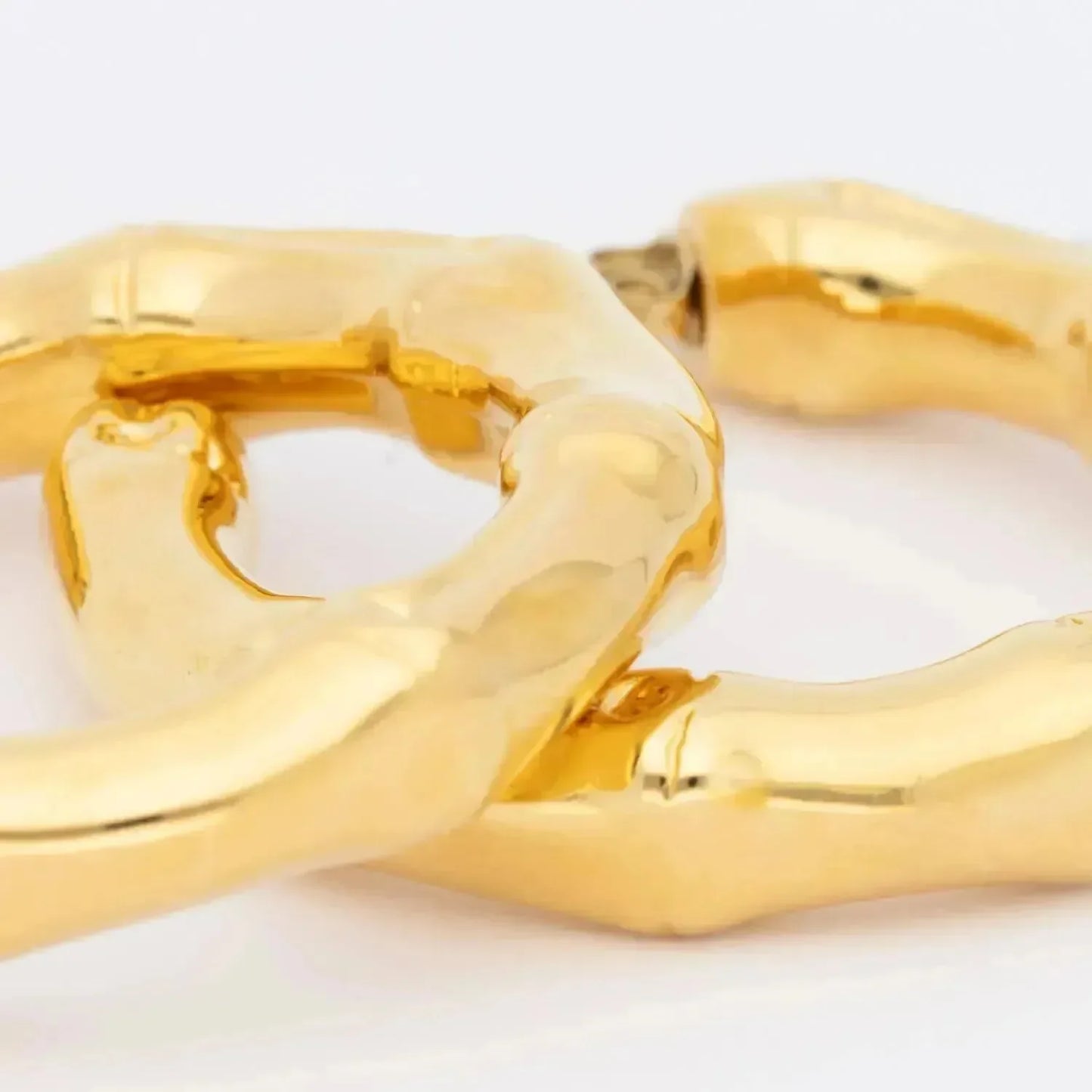 Boucles d'oreilles Bamboo Big Earring Gold - Vanessa Baroni 