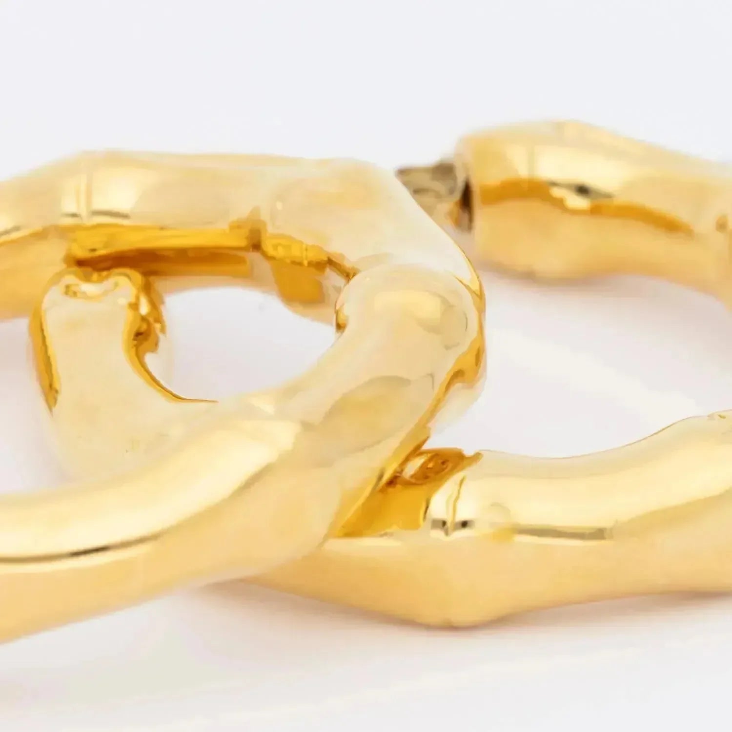 Boucles d'oreilles Bamboo Big Earring Gold - Vanessa Baroni 