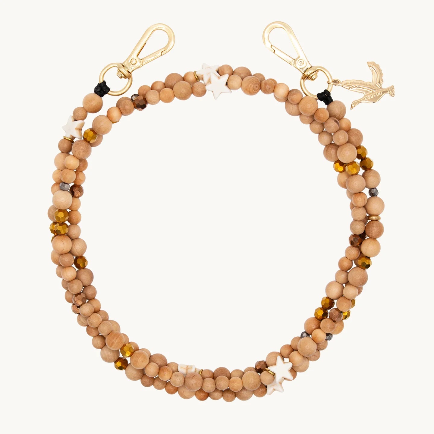 Arielle Étoile Beige - Chaîne Bandoulière pour Coque - Louvini