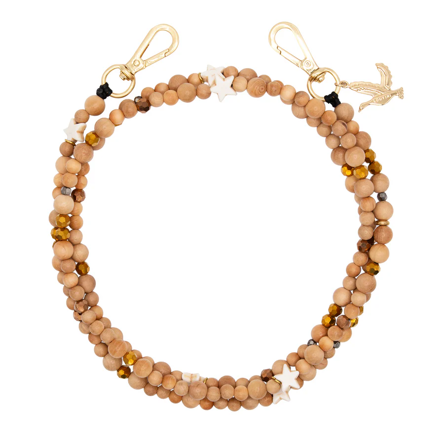 Arielle Étoile Beige - Chaîne Bandoulière pour Coque - Louvini