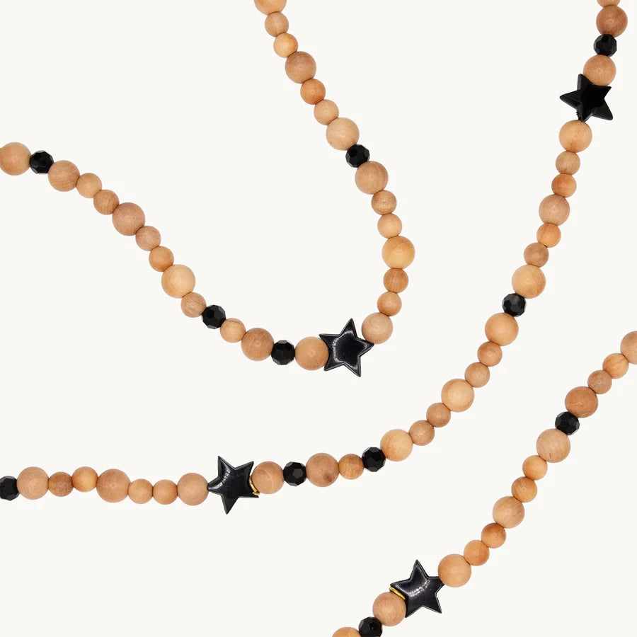 Arielle Étoile Noir - Chaîne Bandoulière pour Coque - Louvini