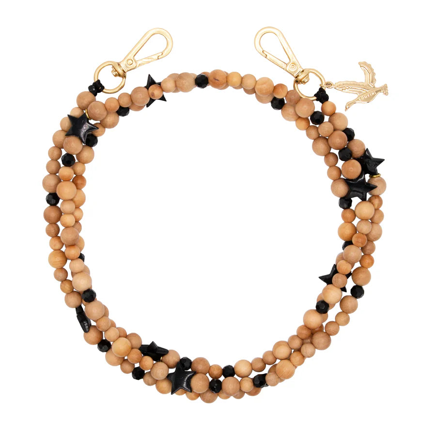 Arielle Étoile Noir - Chaîne Bandoulière pour Coque - Louvini
