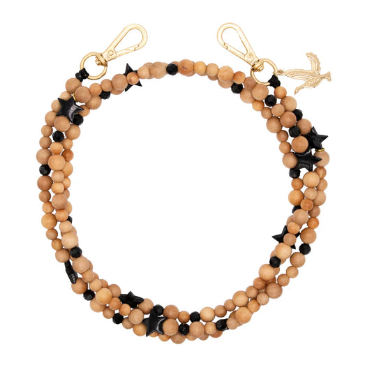 Arielle Étoile Noir - Chaîne Bandoulière pour Coque - Louvini
