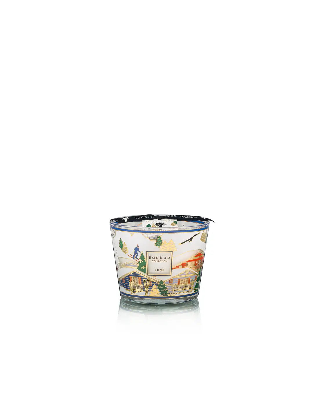 Bougie Baobab taille max 10 modèle I Love Ski