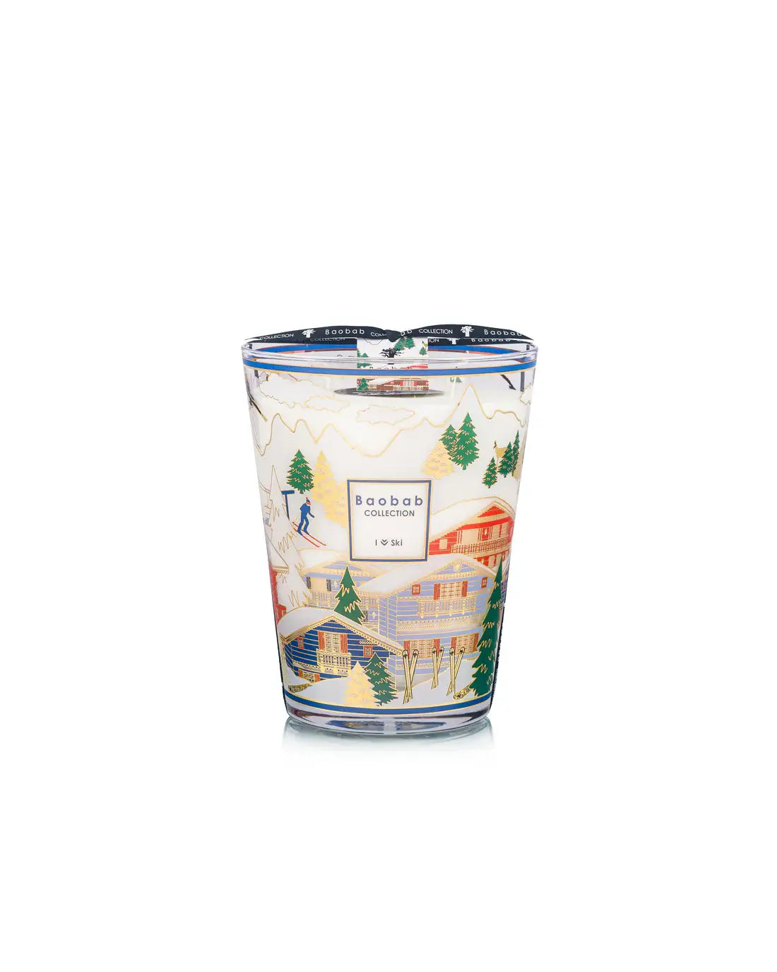 Bougie Baobab taille max 24 modèle I Love Ski