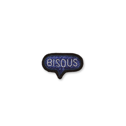 Bisous Bleu - Broche Brodés Main - Macon&Lesquoy