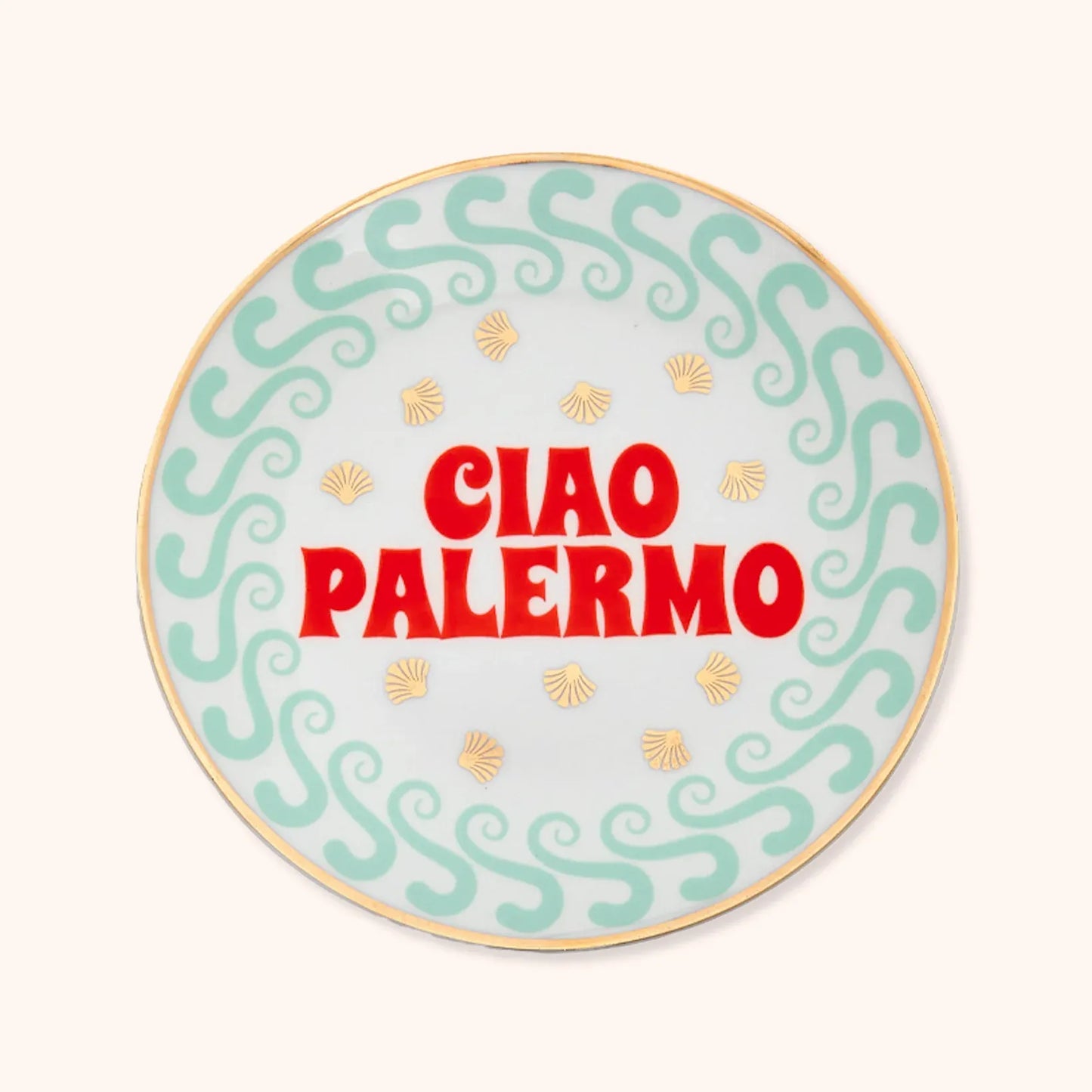 Assiette en porcelaine Ciao Palermo de la collection Ciao Mondo par Bitossi Home