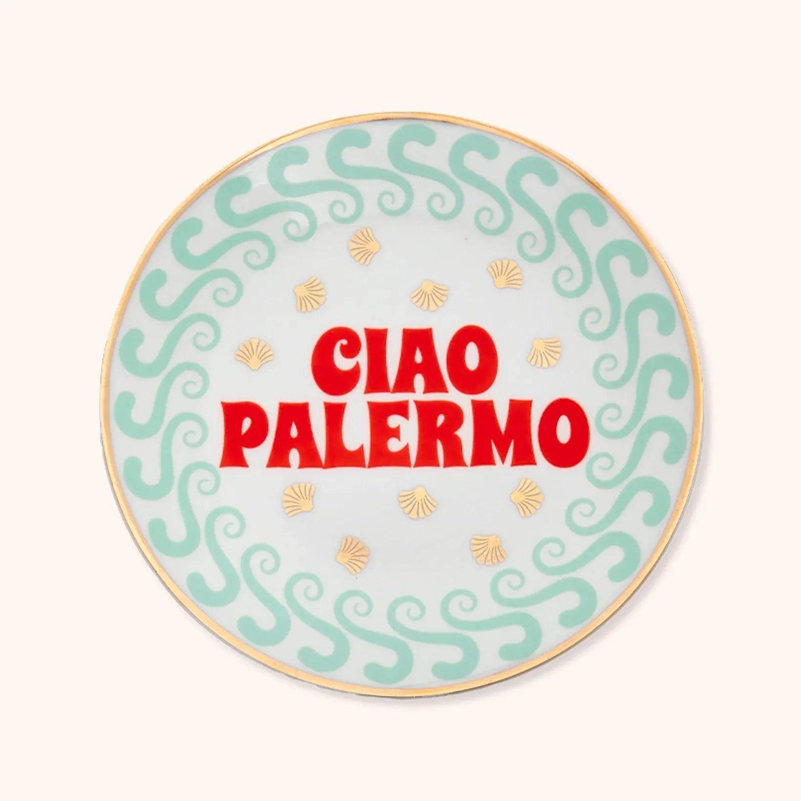 Assiette en porcelaine Ciao Palermo de la collection Ciao Mondo par Bitossi Home