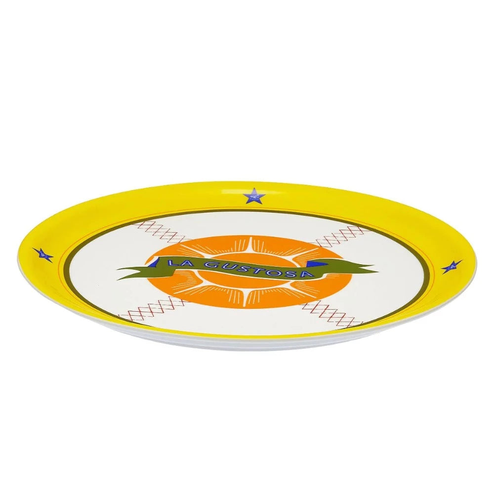 Assiette à pizza en porcelaine La Gustosa de Sam Baron pour Bitossi Home