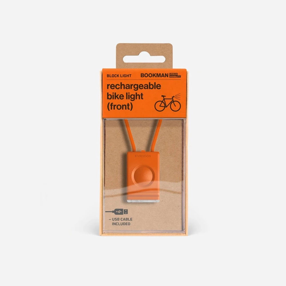 Block Light Orange - Lampe pour Vélo - Bookman