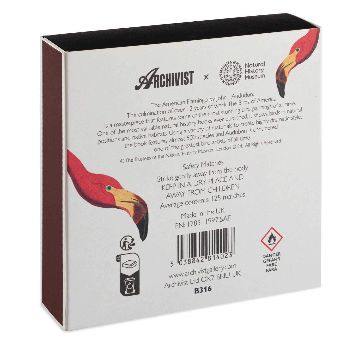 The American Flamingo - Boîte d'allumettes - Archivist Gallery