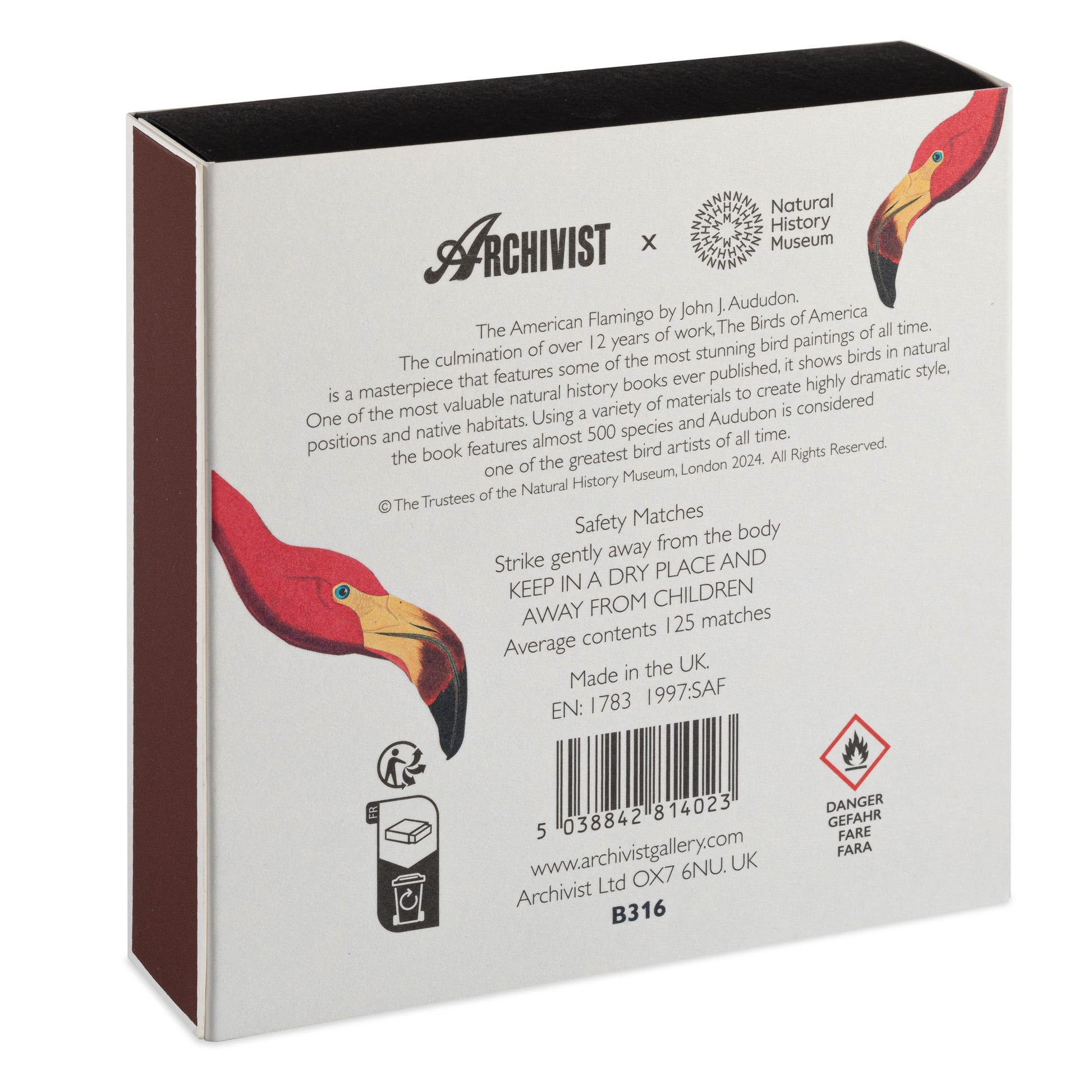 The American Flamingo - Boîte d'allumettes - Archivist Gallery