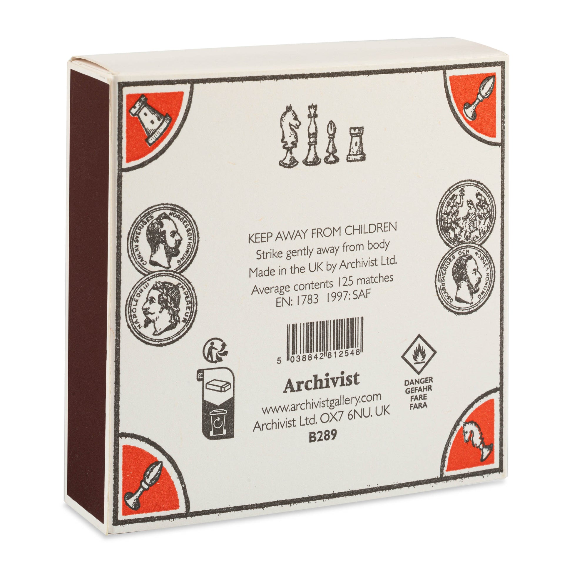 The Chess Match - Boîte d'allumettes - Archivist Gallery