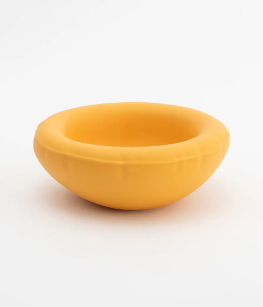 Bol Lisa Yolk en céramique jaune mat, Home Studyo