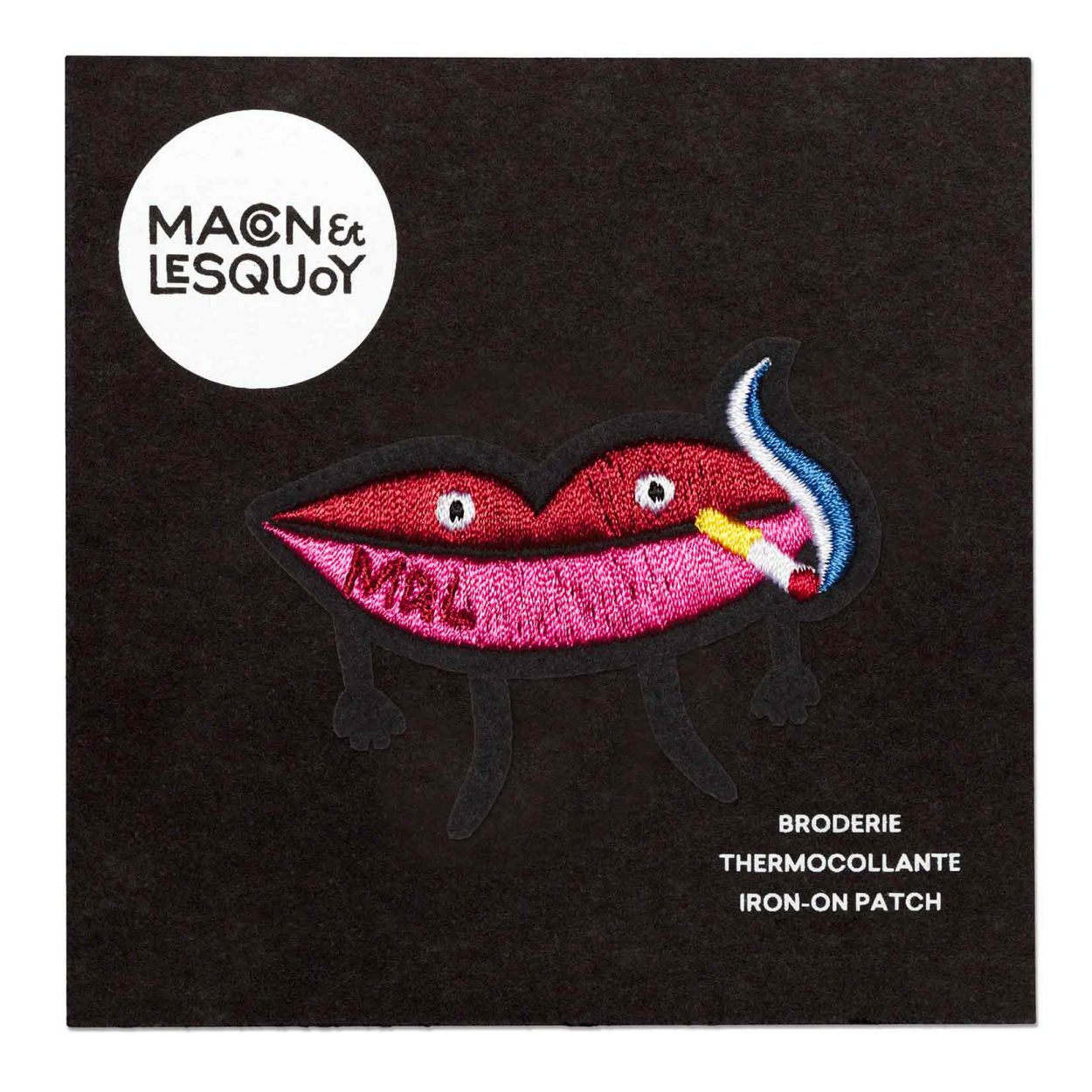 Bouche en Coeur - Ecusson Brodés Main - Macon&Lesquoy