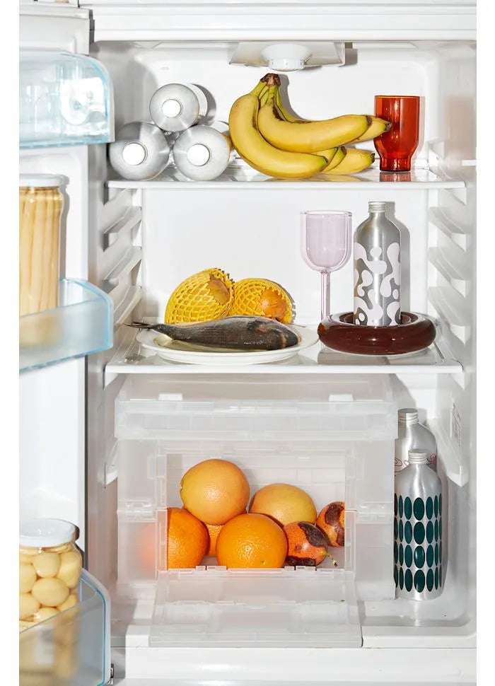 Bougeoir BOB marron ambiance décalée dans un frigo