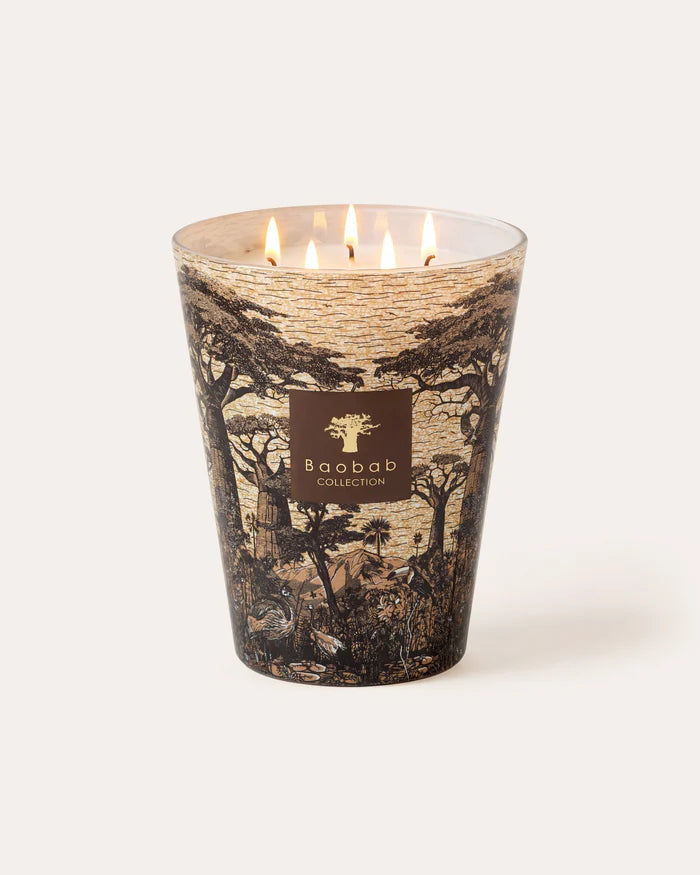 Bougie parfumée Baobab Mankono MAX 24 Grande allumée