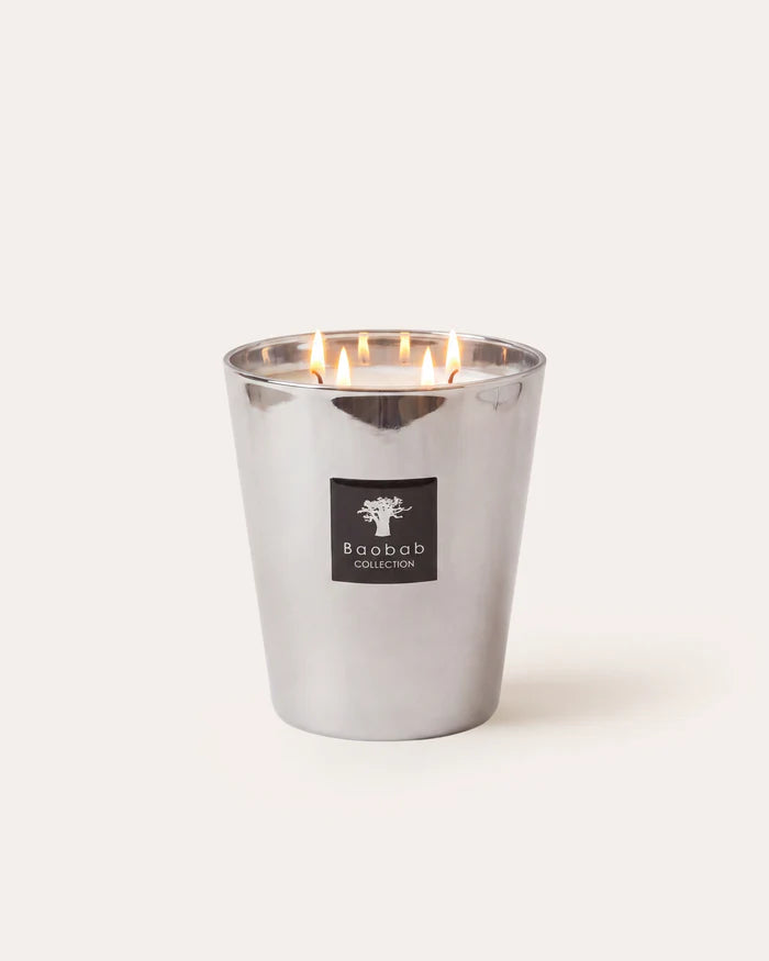 Bougie Baobab Collection Platinum MAX 16 Signature allumée