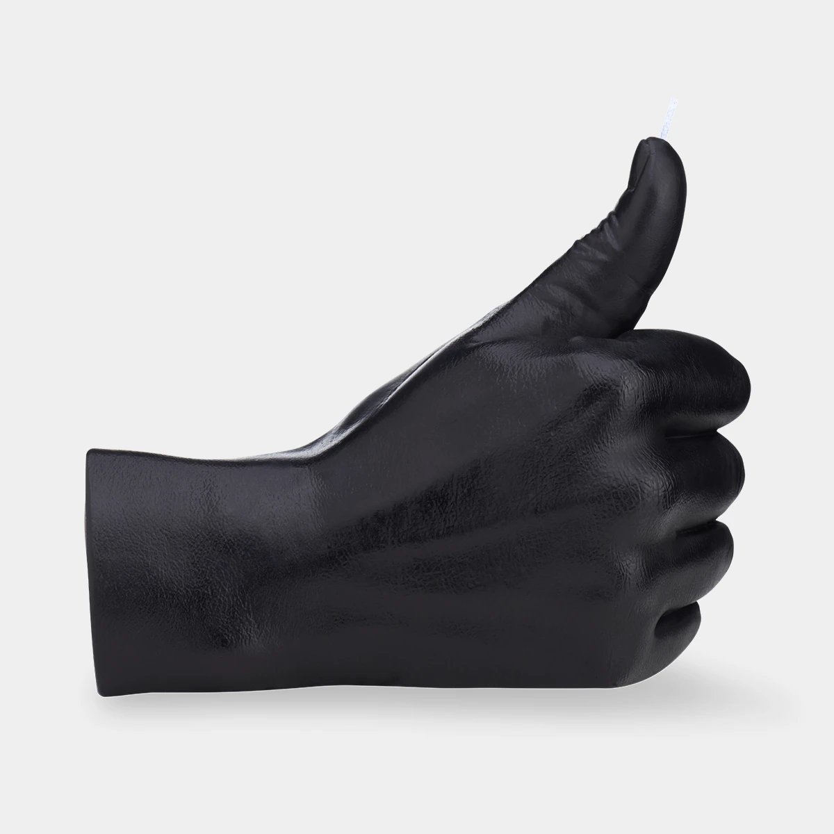 bougie en forme de main, Thumbs Up noir  - Candle Hand