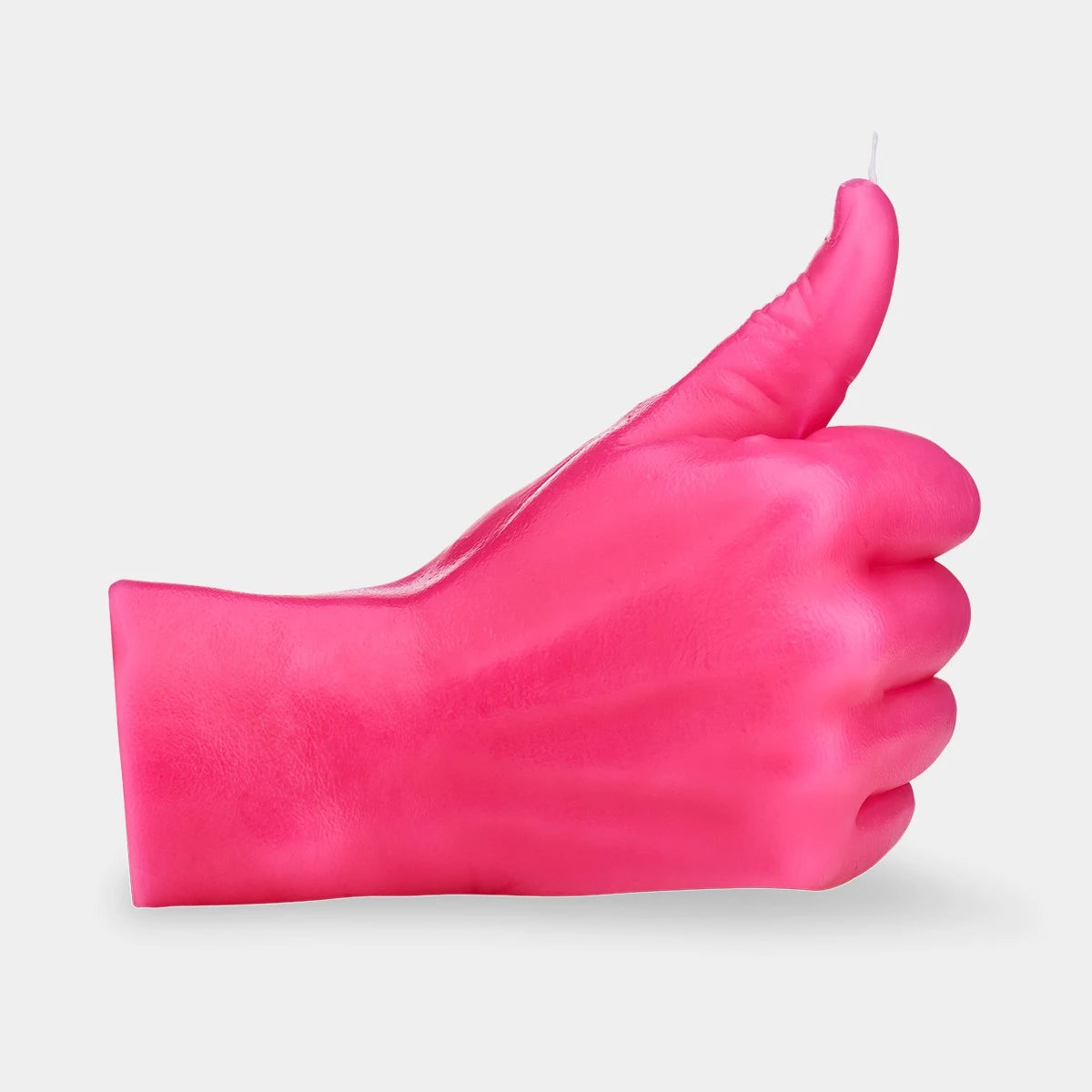 bougie en forme de main, Thumbs Up rose  - Candle Hand