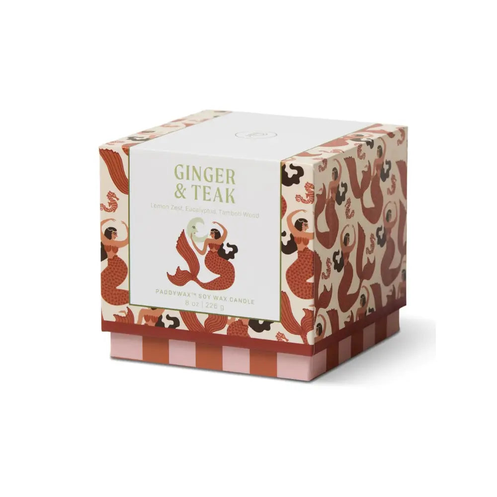 Bougie Paddywax A Dopo Gingembre & Teck et son coffret assorti