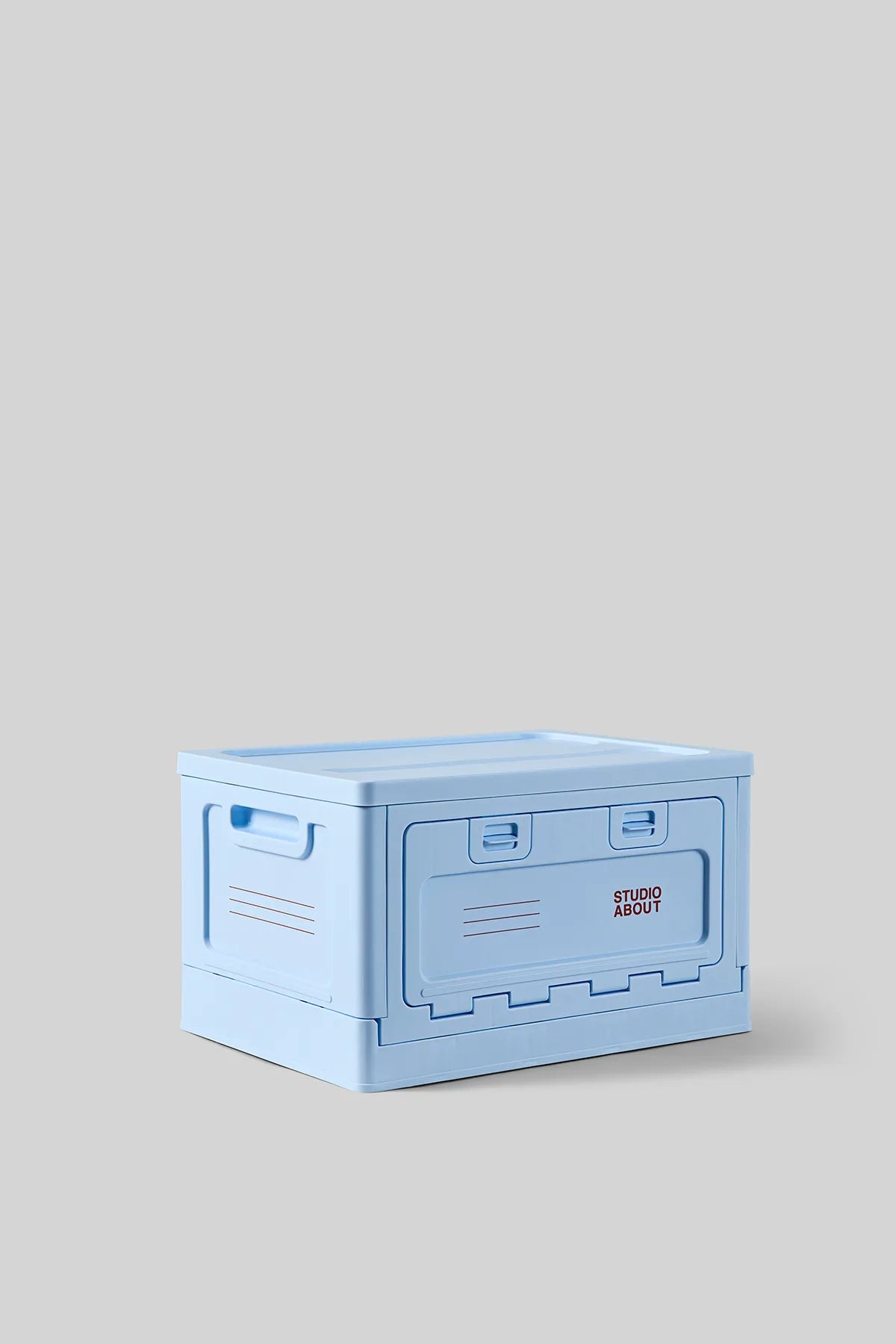 BOX Medium Bleu clair Studio About, boîte de rangement empilable