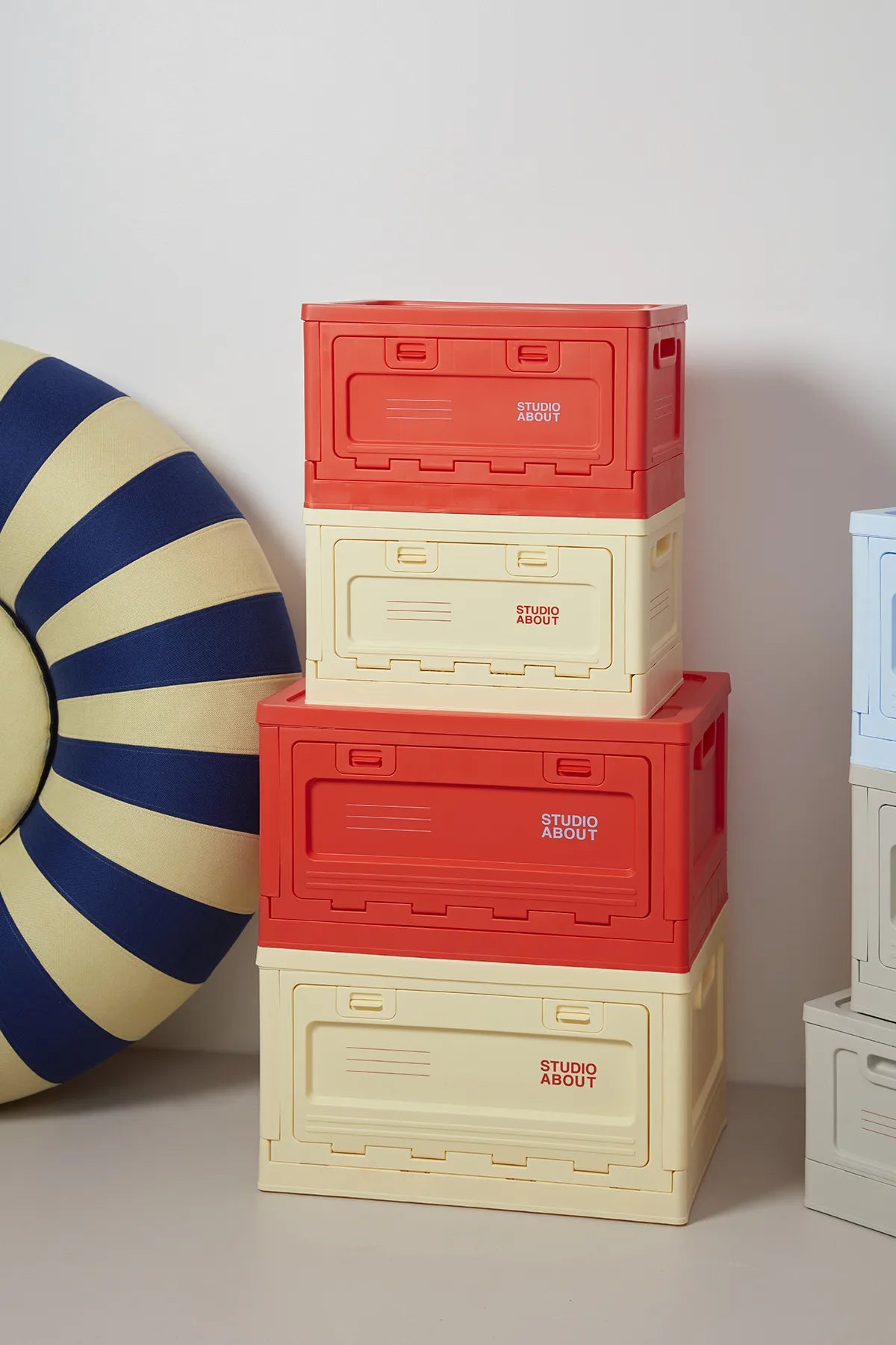 Box Jaune Clair - Boîte de Rangement Empilable