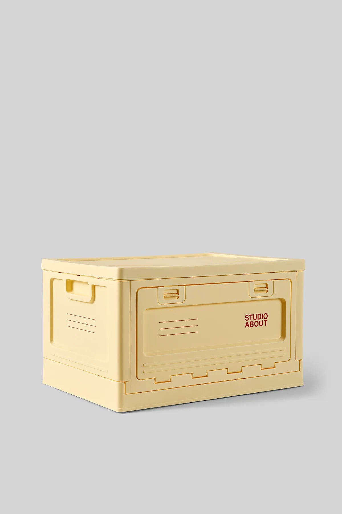 BOX Large Jaune clair Studio About, boîte de rangement empilable